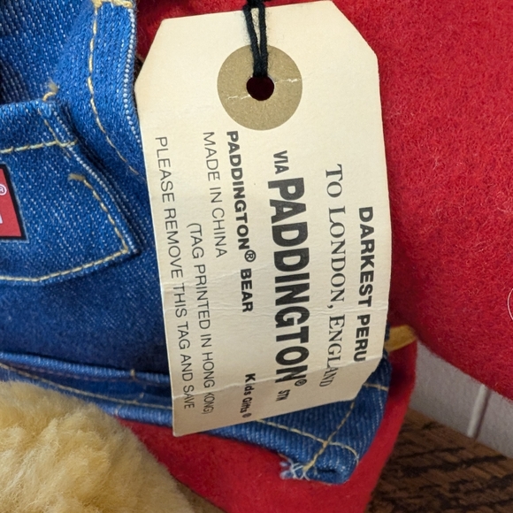 Paddington Bear Plush Sears Craftsman 15" Stuffed Toy Collectable Gifts For Him - Picture 5 of 11